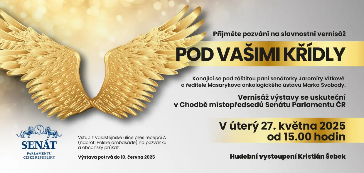 Vernisáž Pod vašimi křídly v Chodbě místopředsedů Senátu Parlamentu ČR - obrázek 1